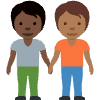 People Holding Hands Dark Skin Tone Medium Dark Skin Tone Element from Twemoji Emoji Set