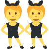People With Bunny Ears Element from Twemoji Emoji Set