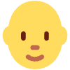 Person Bald Element from Twemoji Emoji Set