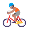 Person Biking Flat Medium Emoji from Fluent Emoji Flat Set | Free Download as SVG Vector and Transparent PNG | Streamline emojis