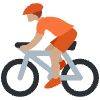 Person Biking Medium Skin Tone Element from Twemoji Emoji Set