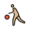 Person Bouncing Ball Medium Light Skin Tone Element from OpenMoji Emoji Set