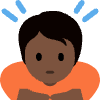 Person Bowing Dark Skin Tone Element from Twemoji Emoji Set