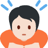 Person Bowing Light Skin Tone Element from Twemoji Emoji Set
