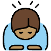 Person Bowing Medium Skin Tone Element from OpenMoji Emoji Set