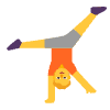 Person Cartwheeling Flat Default Emoji from Fluent Emoji Flat Set | Free Download as SVG Vector and Transparent PNG | Streamline emojis