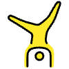Person Cartwheeling Element from OpenMoji Emoji Set