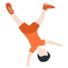 Person Cartwheeling Light Skin Tone Emoji from Twemoji Set | Free Download as SVG Vector and Transparent PNG | Streamline emojis