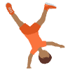 Person Cartwheeling Medium Dark Skin Tone Emoji from Twemoji Set | Free Download as SVG Vector and Transparent PNG | Streamline emojis