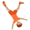 Person Cartwheeling Medium Skin Tone Emoji from Twemoji Set | Free Download as SVG Vector and Transparent PNG | Streamline emojis