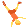 Person Cartwheeling Element from Twemoji Emoji Set