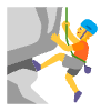 Person Climbing Flat Default Element from Fluent Emoji Flat Set