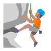 Person Climbing Flat Medium Element from Fluent Emoji Flat Set