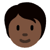 Person Dark Skin Tone Element from Twemoji Emoji Set
