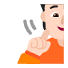 Person Deaf Flat Light Element from Fluent Emoji Flat Set