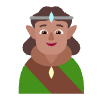 Person Elf Flat Medium Element from Fluent Emoji Flat Set