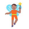 Person Fairy Flat Medium Element from Fluent Emoji Flat Set