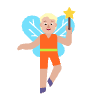 Person Fairy Flat Medium Light Element from Fluent Emoji Flat Set