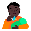 Person Feeding Baby Flat Dark Element from Fluent Emoji Flat Set