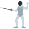 Person Fencing Element from Twemoji Emoji Set