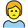 Person Frowning Element from OpenMoji Emoji Set