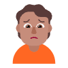 Person Frowning Flat Medium Element from Fluent Emoji Flat Set