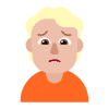 Person Frowning Flat Medium Light Element from Fluent Emoji Flat Set