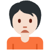 Person Frowning Light Skin Tone Element from Twemoji Emoji Set