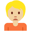 Person Frowning Medium Light Skin Tone Element from Twemoji Emoji Set