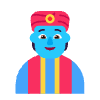 Person Genie Flat Element from Fluent Emoji Flat Set