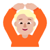 Person Gesturing Ok Flat Medium Light Element from Fluent Emoji Flat Set