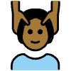 Person Getting Massage Medium Dark Skin Tone Element from OpenMoji Emoji Set