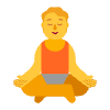Person In Lotus Position Flat Default Element from Fluent Emoji Flat Set