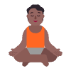 Person In Lotus Position Flat Medium Dark Element from Fluent Emoji Flat Set