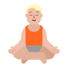 Person In Lotus Position Flat Medium Light Element from Fluent Emoji Flat Set
