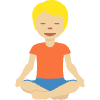 Person In Lotus Position Medium Light Skin Tone Element from Twemoji Emoji Set