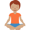 Person In Lotus Position Medium Skin Tone Element from Twemoji Emoji Set