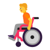 Person In Manual Wheelchair Flat Default Element from Fluent Emoji Flat Set