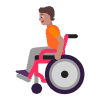 Person In Manual Wheelchair Flat Medium Element from Fluent Emoji Flat Set