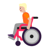 Person In Manual Wheelchair Flat Medium Light Element from Fluent Emoji Flat Set