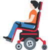 Person In Motorized Wheelchair Light Skin Tone Element from Twemoji Emoji Set
