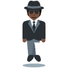 Person In Suit Levitating Dark Skin Tone Emoji from Twemoji Set | Free Download as SVG Vector and Transparent PNG | Streamline emojis