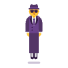 Person In Suit Levitating Flat Default Emoji from Fluent Emoji Flat Set | Free Download as SVG Vector and Transparent PNG | Streamline emojis