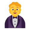 Person In Tuxedo Flat Default Element from Fluent Emoji Flat Set