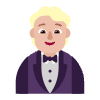 Person In Tuxedo Flat Medium Light Element from Fluent Emoji Flat Set