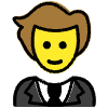 Person In Tuxedo Element from OpenMoji Emoji Set