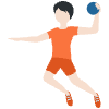 Person Playing Handball Light Skin Tone Element from Twemoji Emoji Set