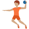 Person Playing Handball Medium Skin Tone Element from Twemoji Emoji Set