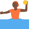 Person Playing Water Polo Dark Skin Tone Element from Twemoji Emoji Set
