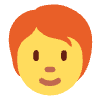 Person Red Hair Element from Twemoji Emoji Set